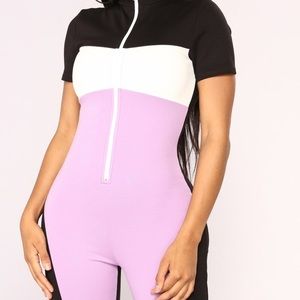 Fashionnova Last Lap Colorblock Jumpsuit